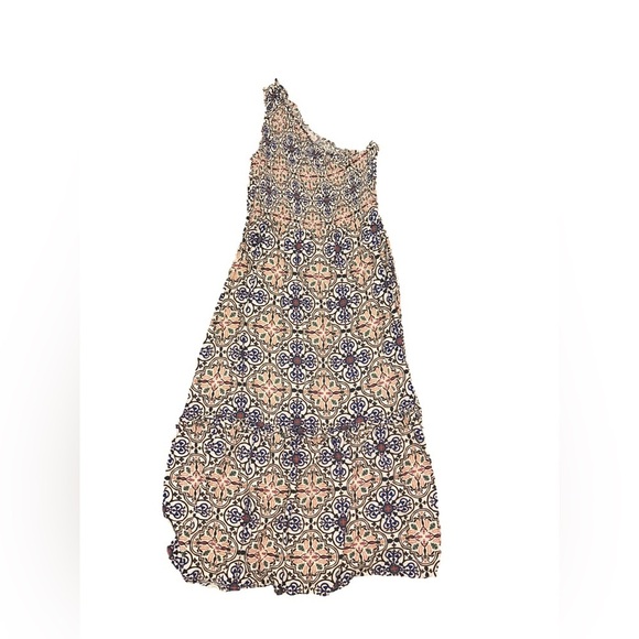 Knox Rose Women's One Shoulder A-Line Maxi Dress Asymmetrical Sundress Medium - Picture 3 of 5